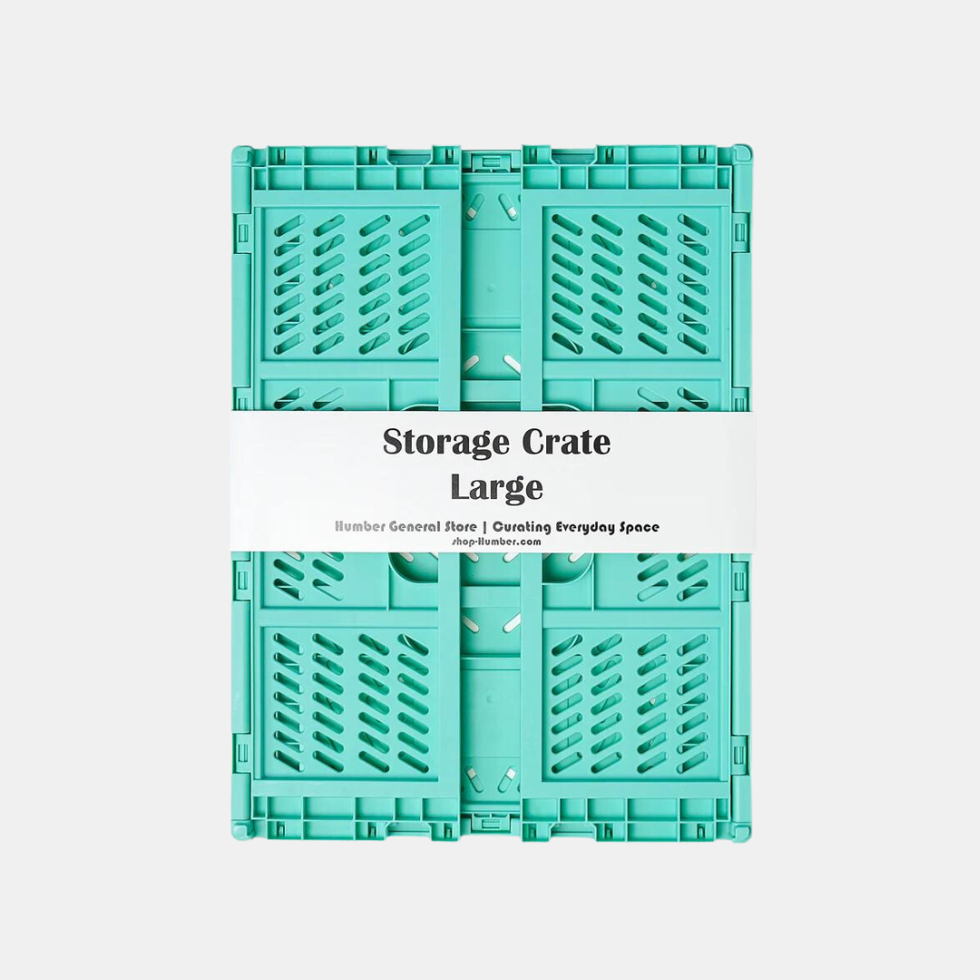 Large Teal Storage Crate