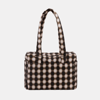 Blurred Gingham Everyday Cloud Bag