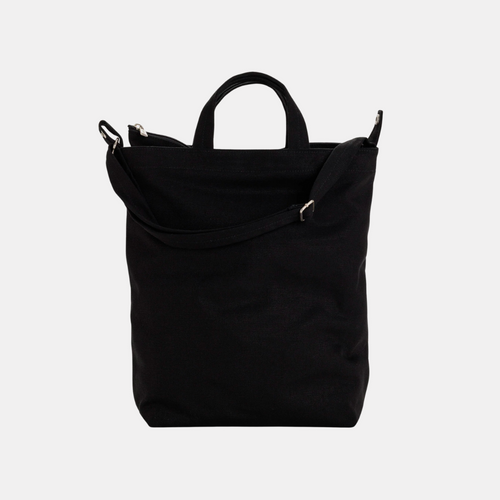 Black Zip Duck Tote