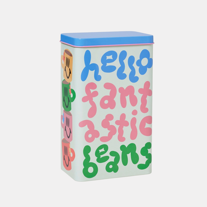 Happy Nice Brew Time Kitchen Storage Tin