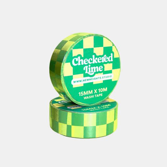 Checkered Lime Washi Tape