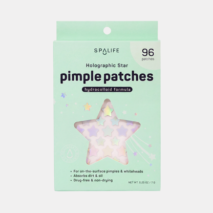 Holographic Star Pimple Patches Pack