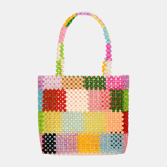 Colourblock Beaded Bag