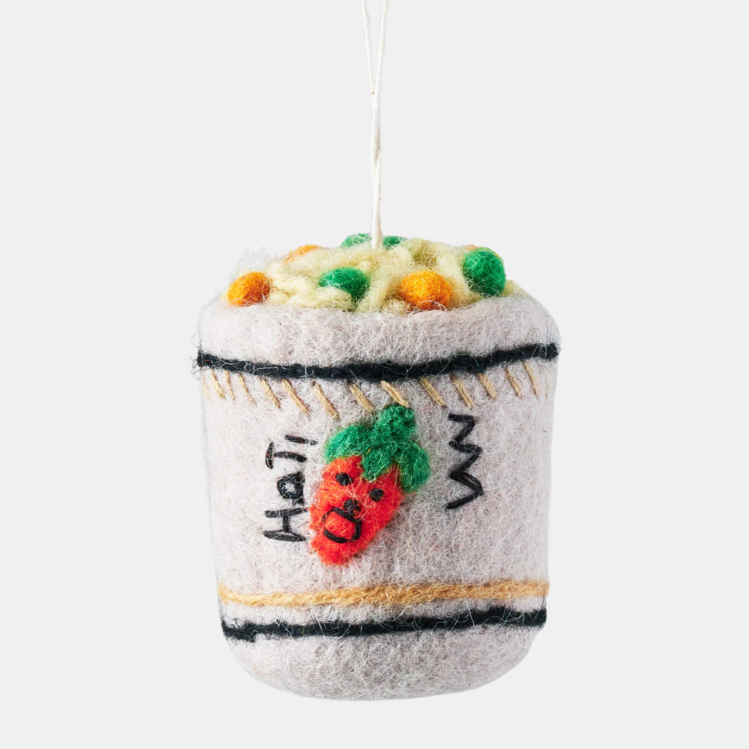 Cup Noodle Hanging Felt Ornament