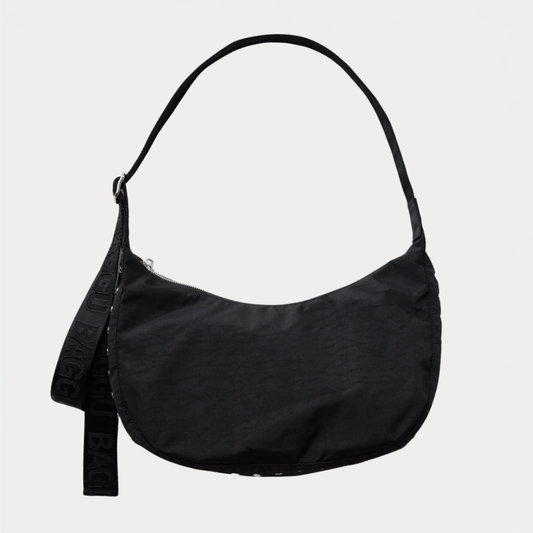 Studs Medium Nylon Crescent Bag