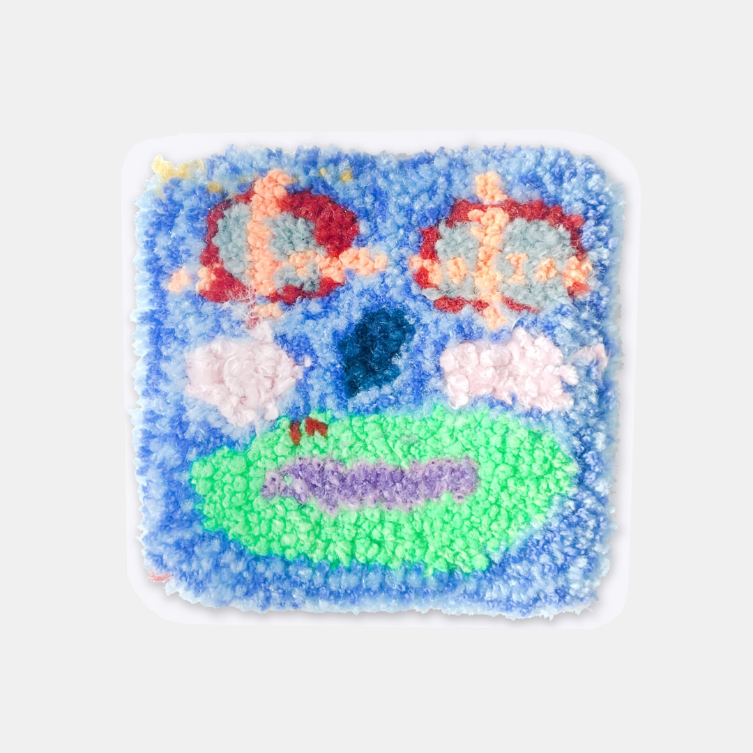 Tufted Face Sticker