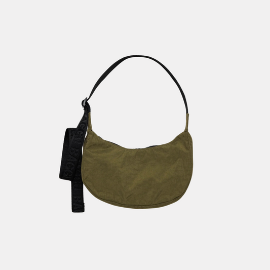 Seaweed Small Nylon Crescent Bag