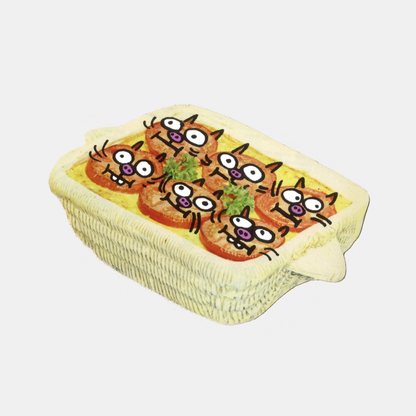 Tomato Corn Cat-sserole Sticker