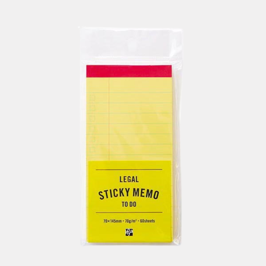 Legal Sticky Memo To Do