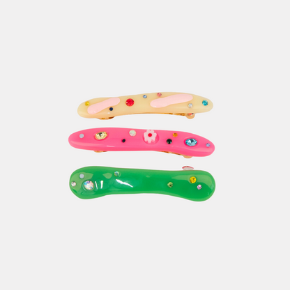 Multicolour Hair Clip Set