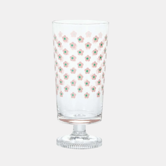 Aderia Retro Sakura Footed Parfait Glass