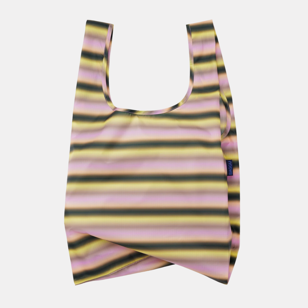 Gradient Stripe Pink & Yellow Standard Baggu
