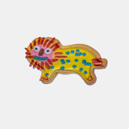 Weird Lion Cookie Magnet