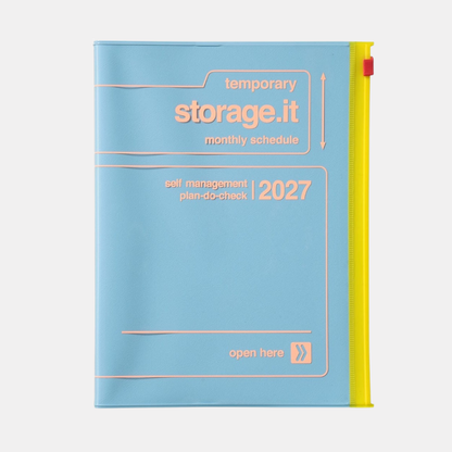 Blue A5 Storage.It 2027 Monthly Schedule