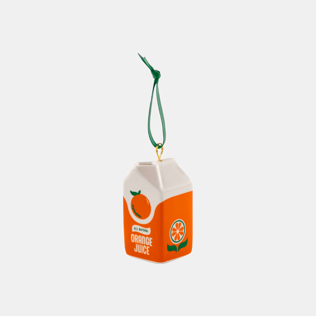 Orange Juice Carton Ornament