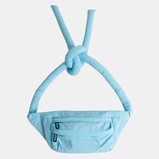 Sky Blue Puff Knot Fanny Pack