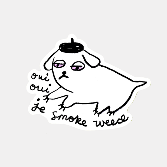 Weed Dog Sticker
