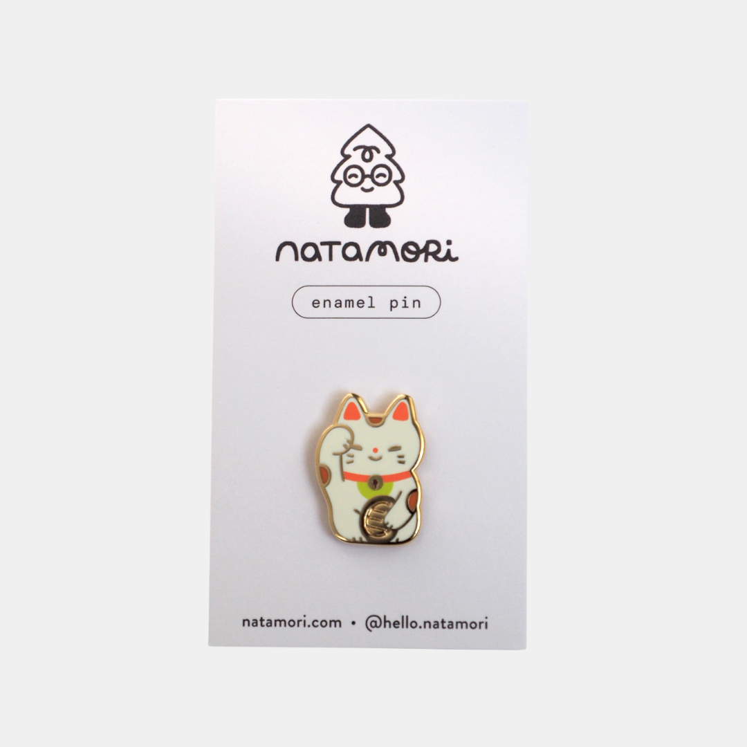 Lucky Cat Enamel Pin