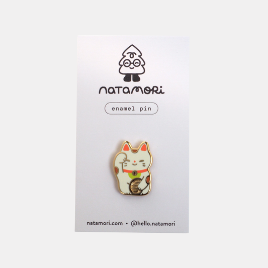 Lucky Cat Enamel Pin