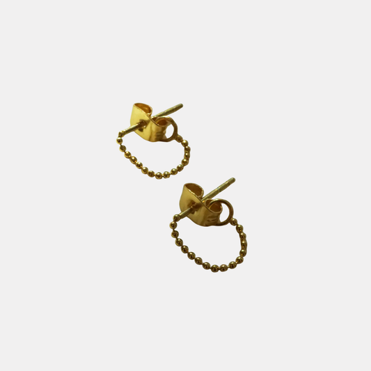Gold Ball Chain Earrings