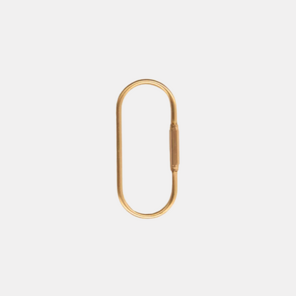 Brass Oval Key Ring
