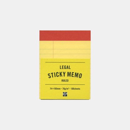 Legal Sticky Memo Ruled