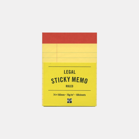 Legal Sticky Memo Ruled