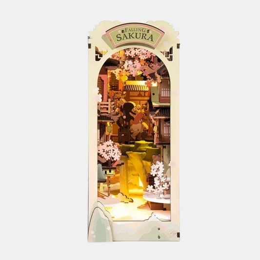 Falling Sakura Book Nook DIY Miniature Kit