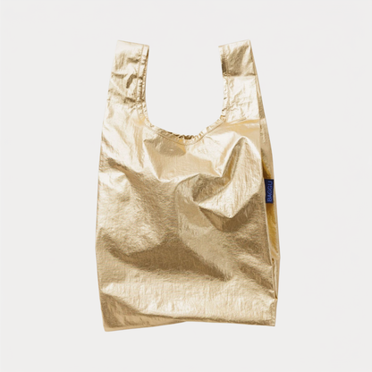 Gold Metallic Polka Dot Baby Baggu