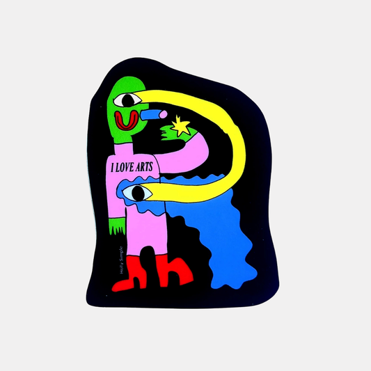 I Love Arts Sticker