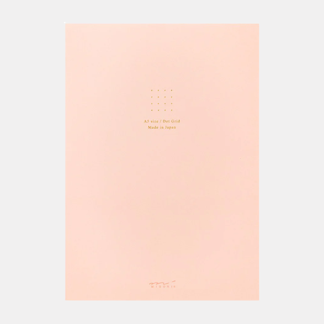 Pink A5 Dot Grid Paper Pad
