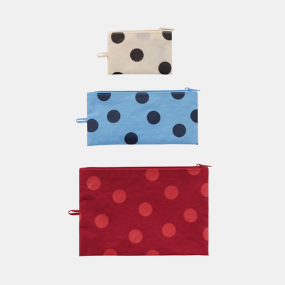 Polka Dot Mix Flat Pouch Set