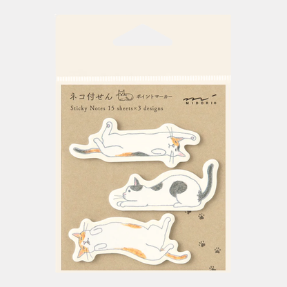 Cat Stretching Sticky Notes