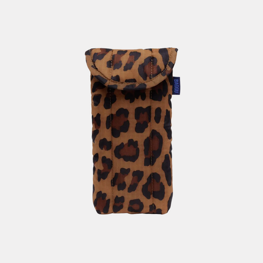 Leopard Puffy Glasses Sleeve