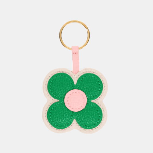 Green Daisy Keyring