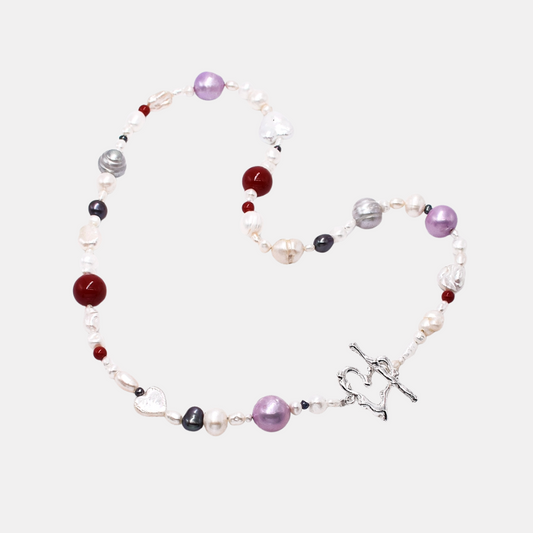 Crush Mixed Pearls Necklace