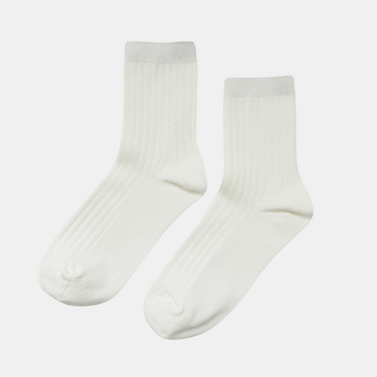 Classic White Her Socks