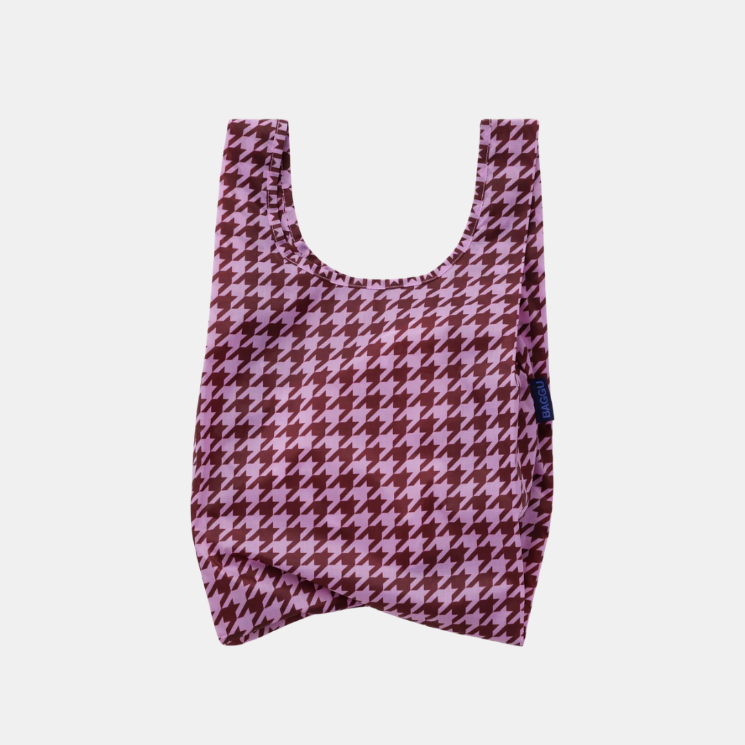 Pink Houndstooth Baby Baggu