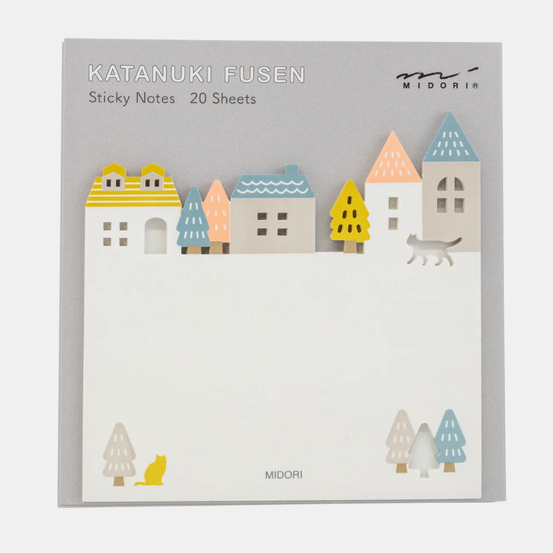 Die-Cut Town Sticky Notes