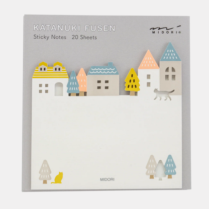Die-Cut Town Sticky Notes