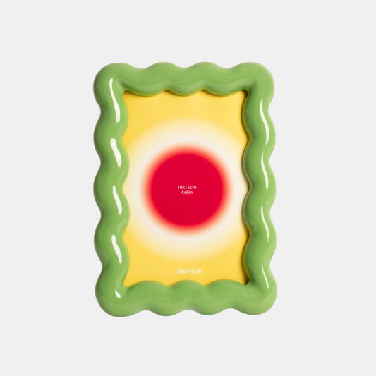Green Waves Picture Frame