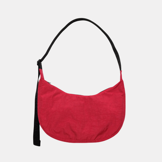 Candy Apple Medium Nylon Crescent Bag