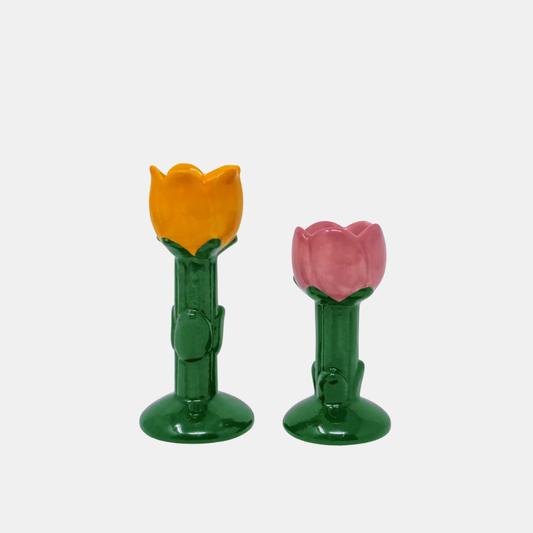 Flowers Candle Holder Set