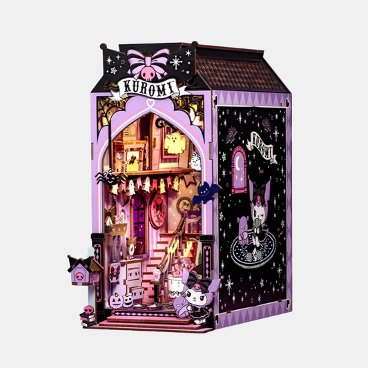 Kuromi Spooky House Book Nook DIY Miniature Kit