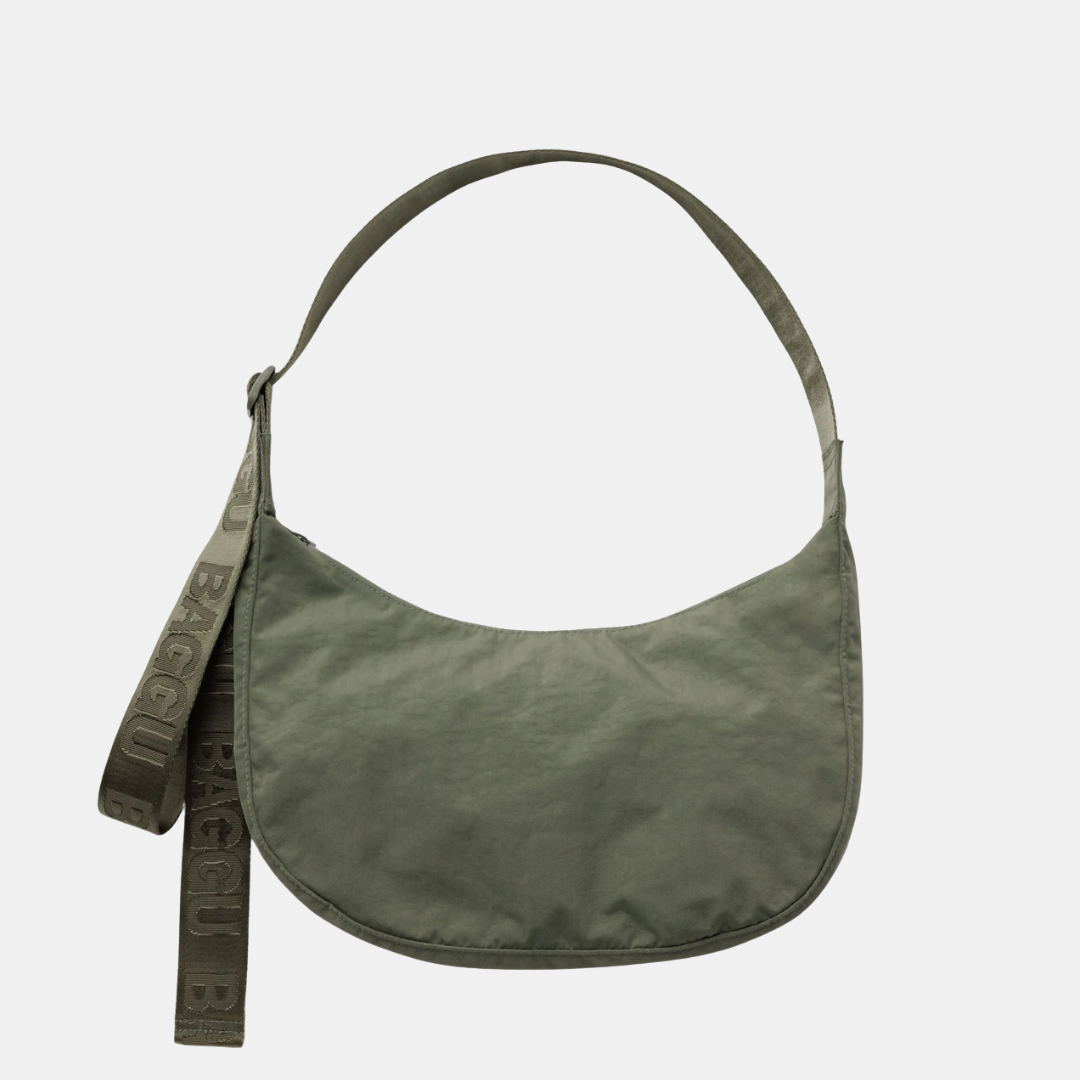 Caper Medium Nylon Crescent Bag