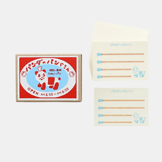 Panda's Bakery Matchbox Memo Cards