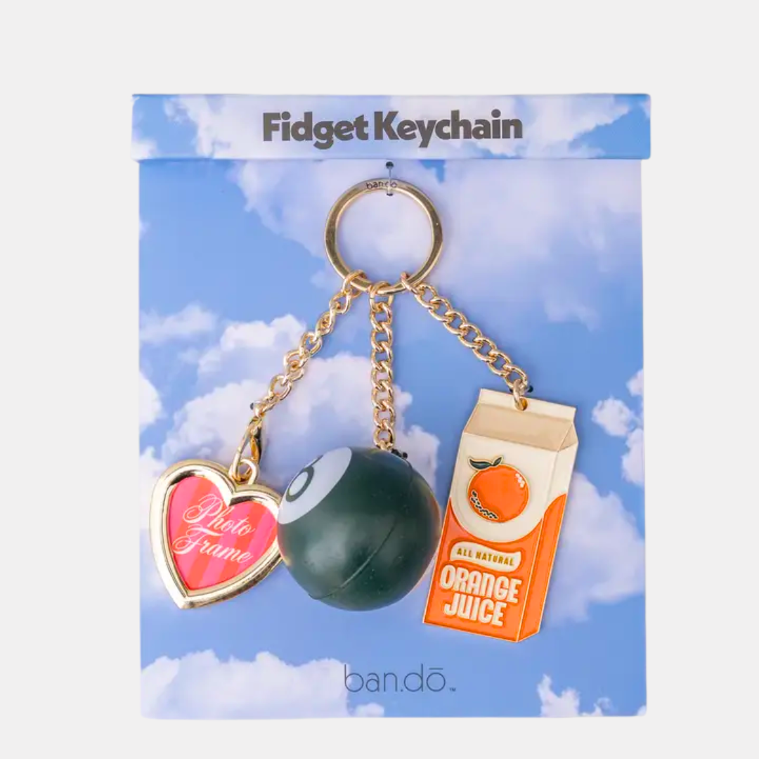 Orange Juice Fidget Keychain