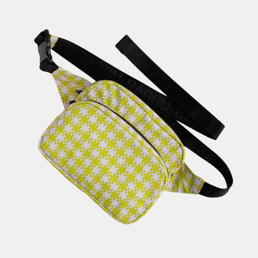 Pink & Pistachio Pixel Gingham Fanny Pack