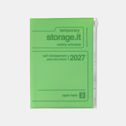 Green B6 Storage.It 2027 Weekly Schedule