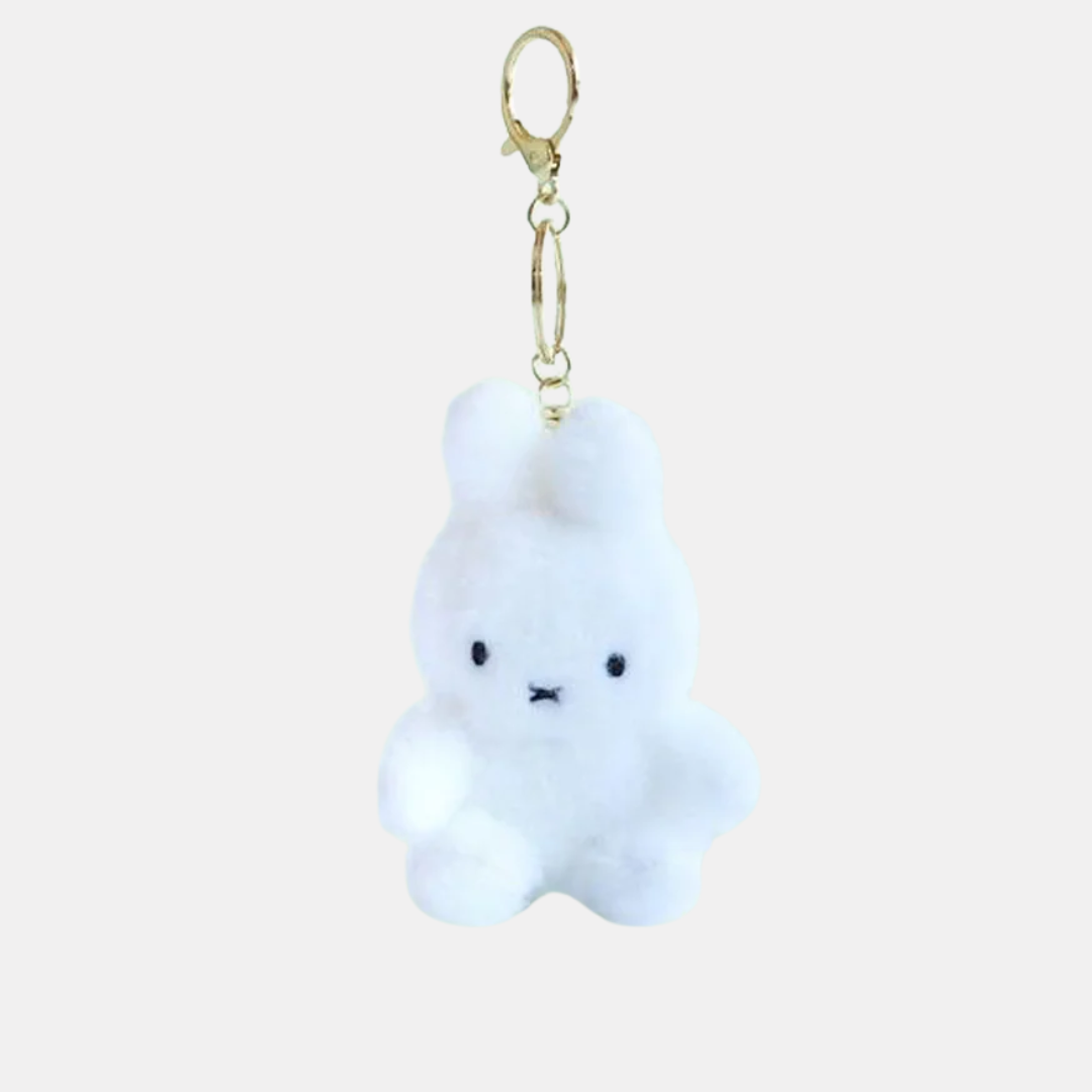 Miffy Fluffy Plush Keychain